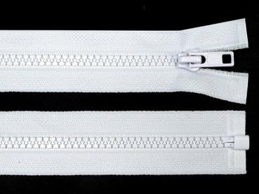 Krampenreißverschluss 80 cm, Weiß